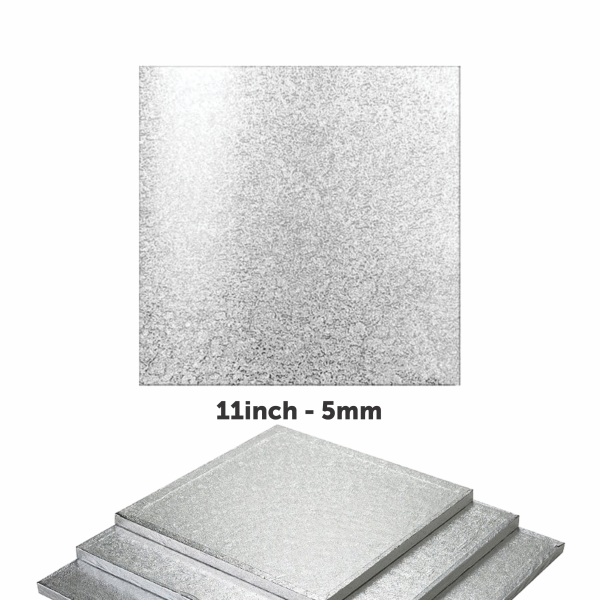 11" Square Masonite Cake Boards