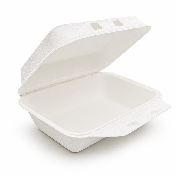 PW85 – 8.6" x 5.5" x 3" Bagasse Food Box (700ml)