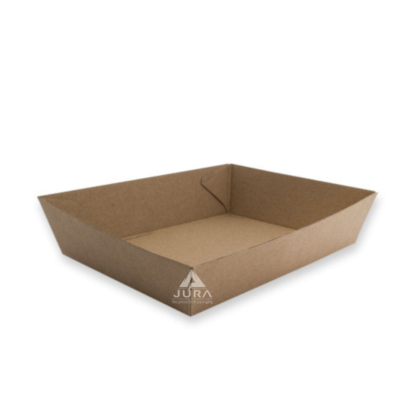 #3 Kraft Board Medium Food Tray