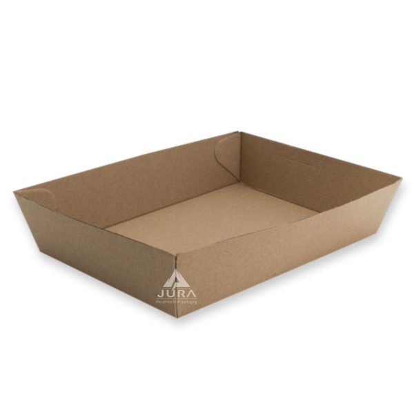 #4 Kraft Board Large Food Tray