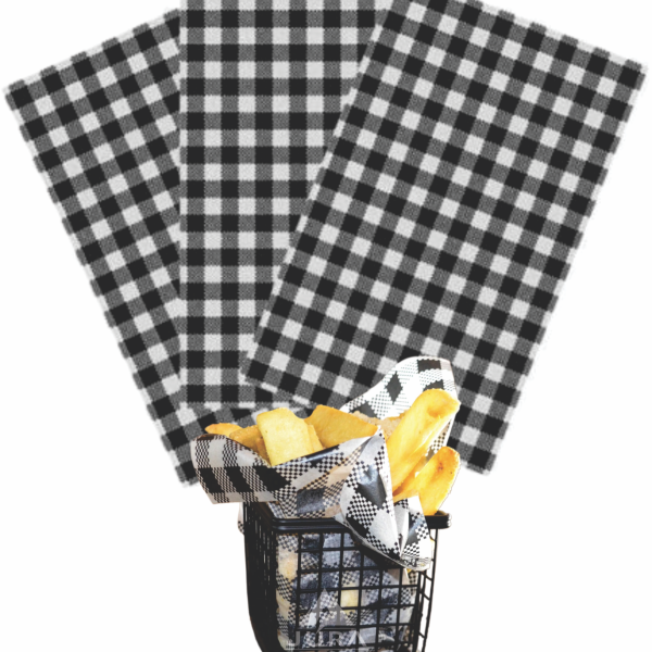 Gingham Greaseproof Paper