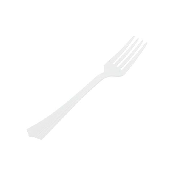 White Flared Forks - Reusable